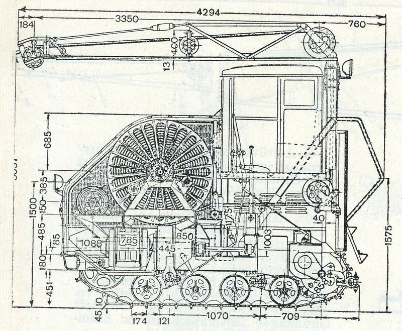 Illustration for article titled Technical drawings of Soviet electric tractors